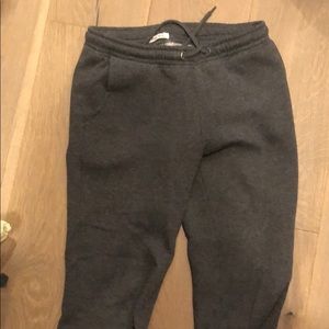 Grey sweatpants